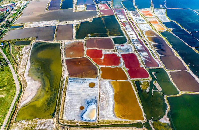 山西運城：初秋鹽湖色斑斕【2】