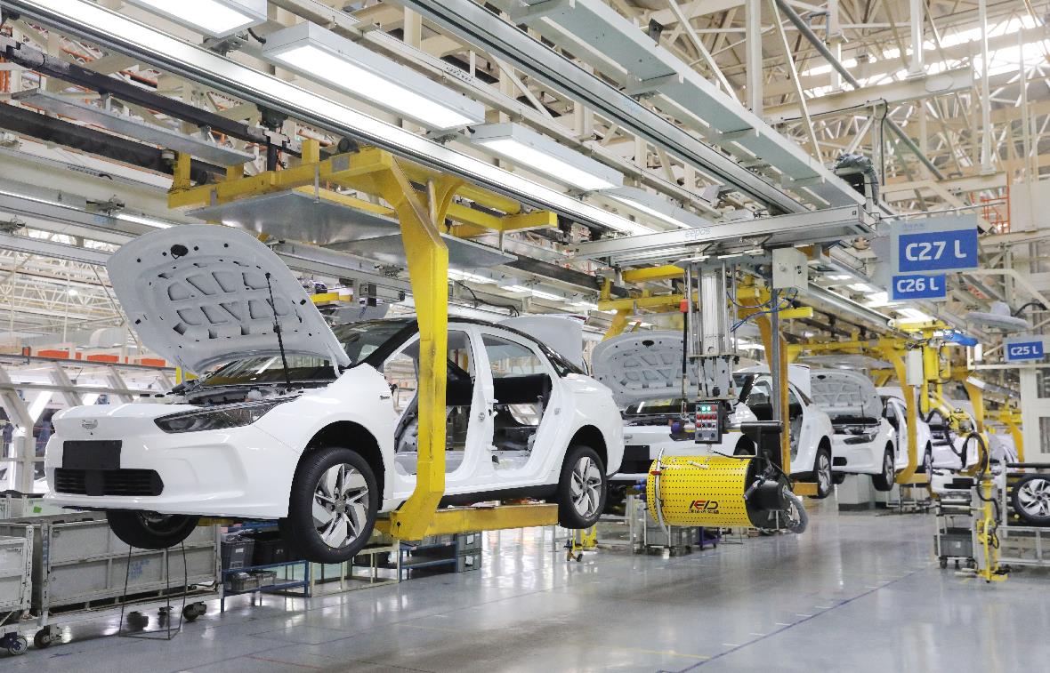 吉利汽車晉中公司生產車間