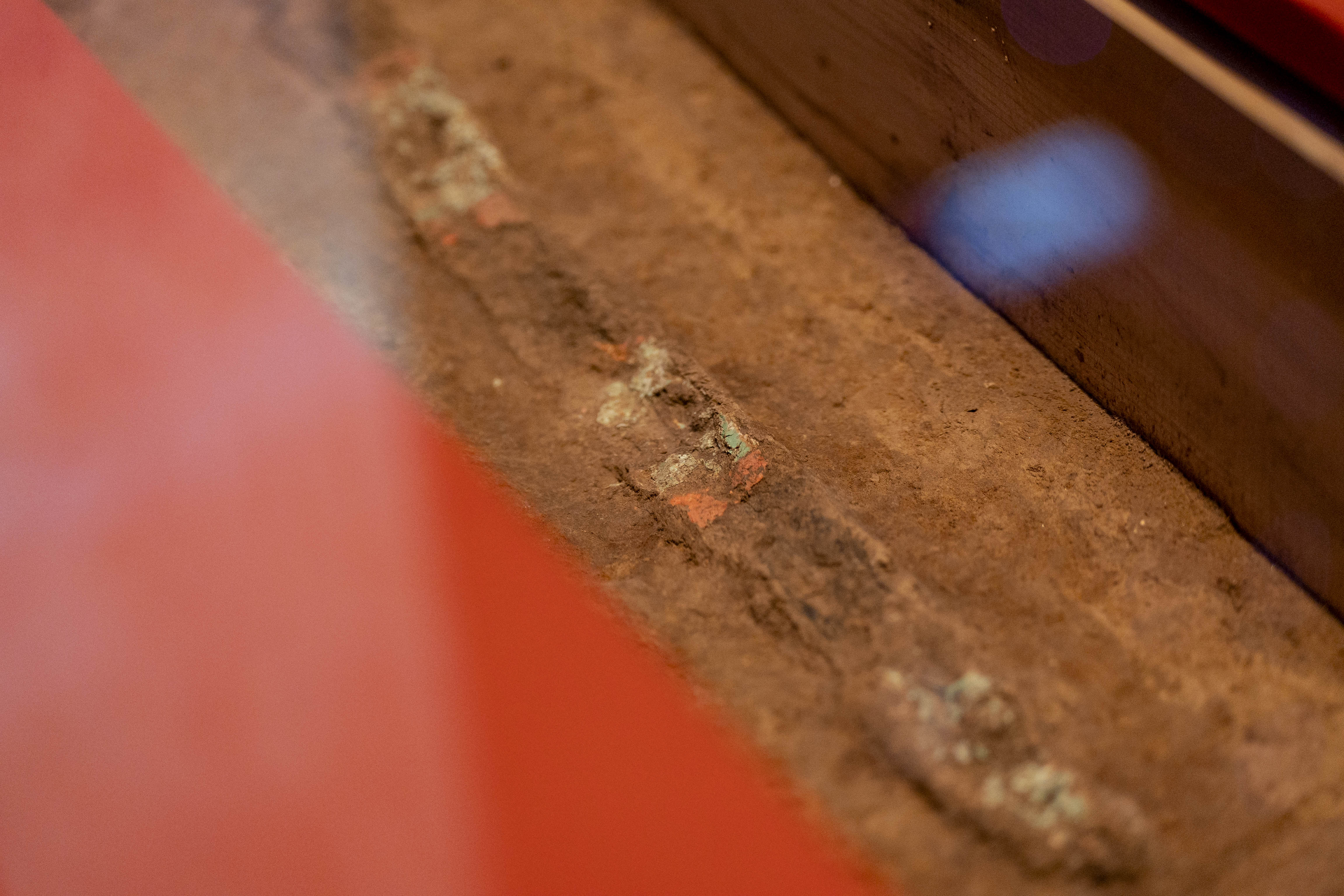 陶寺遺址出土的圭尺。人民網 張超寧攝